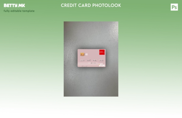 модерен стил Тајланд Калион банка виза дебитна картичка photolook пред шаблон